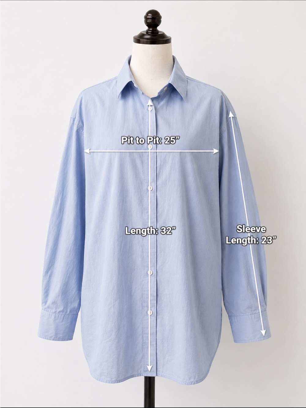 Nili Lotan Yorke Shirt Light Blue Cotton Oversized Button Down M USA - Picture 8 of 11